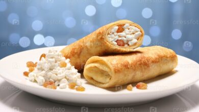 Photo of Блины с творогом и джемом