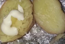 Photo of Печеный картофель с чесноком