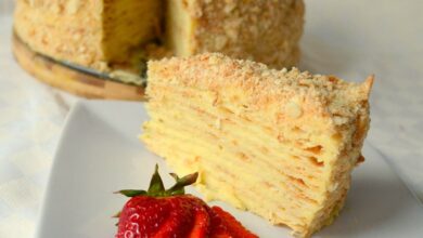 Photo of Пирог «Наполеон» с кремом