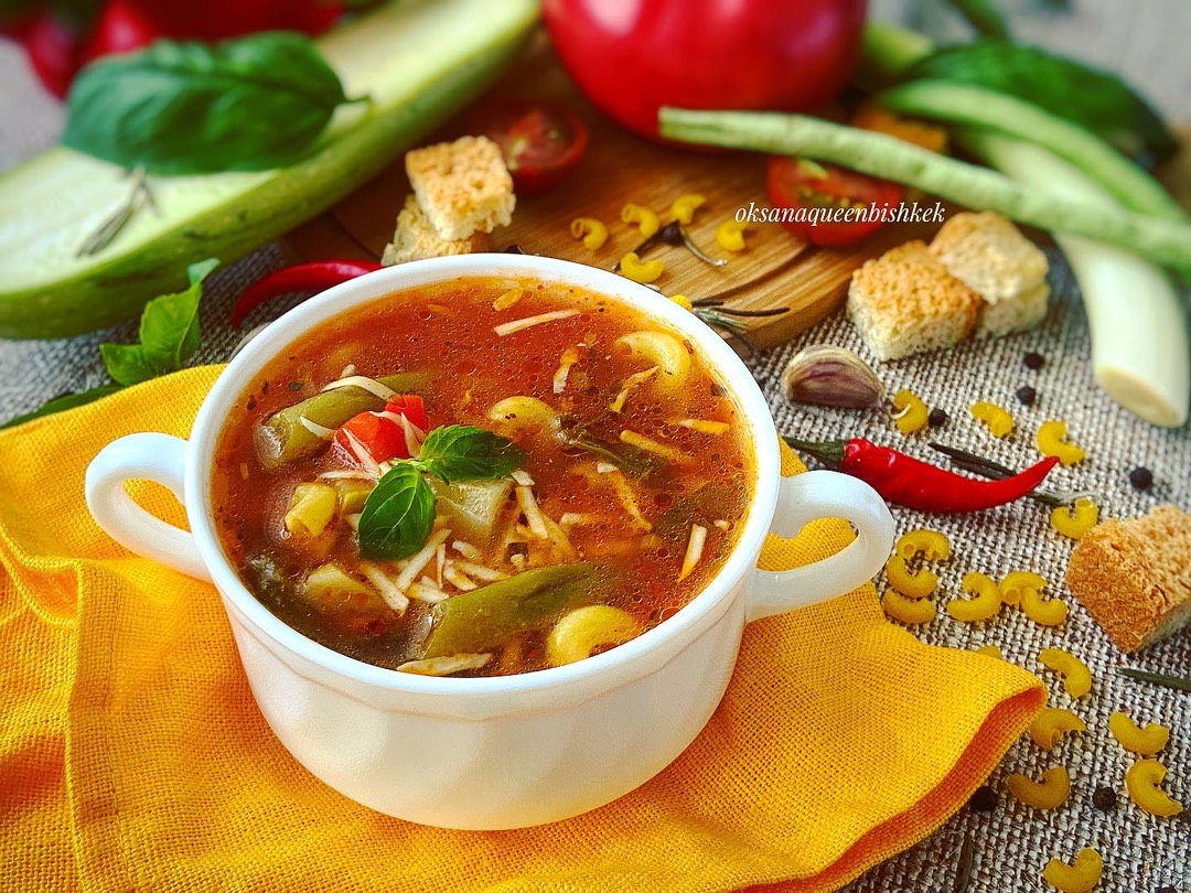 Фото 31 — Суп «Минестроне» с бобами