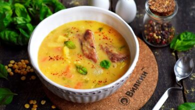 Photo of Чечевичный суп с копченостями